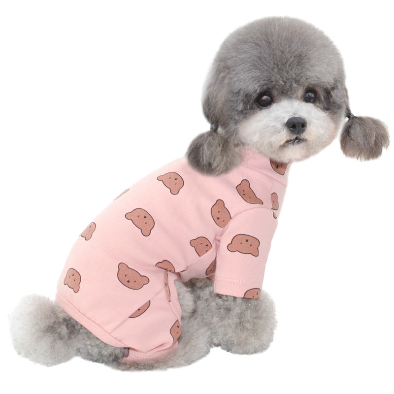 مجموعة أروين التجارية ARWEN & AJH GROUP Autumn And Winter New Dog  Pet Clothes Puppy Clothes Four-legged Clothes Bottoming Clothes Teddy Clothes Cat Clothes