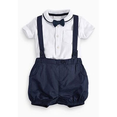 مجموعة اروين   ARWEN & AJH GROUP Newborn Baby Boys Bow Tie Shirt Bib Pants Kids Boy Clothes