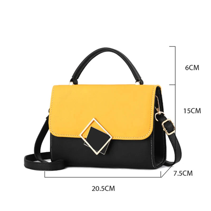 ARWEN & AJH GROUP   Women Small Handbag Luxury Messenger Bag High Quality PU Shoulder Bag Ladies Lock Design   Bags Female