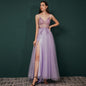 arwen&ajh مجموعة أروين التجارية 2024 Heavy Industry Beaded Crystal Ball Gown 2024 New Summer Strap Long Sexy Tulle V-neck Evening Gown