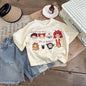 مجموعة اروين arwen&ajh group Children's Short-sleeved T-shirt Boys' Summer 2023 New Girls' Top Baby's Summer Korean-style Loose Summer Western Style