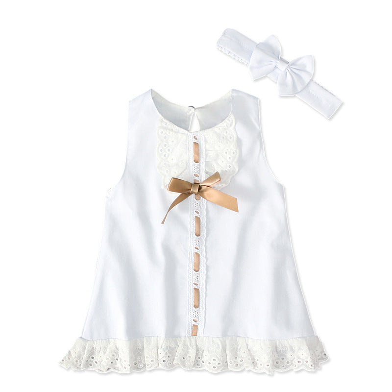 مجموعة اروين arwen&ajh group  Girls baby sleeveless bow skirt