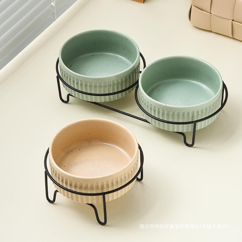 Cat Bowl Dog Bowl Ceramic Large Dog Water Bowl Cat Dog Bowl Dog Bowl Dog Rice Bowl Food Bowl Pet Drinking Water Anti-knock