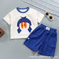 مجموعة اروين arwen&ajh group  2024 New Children's Clothing Summer Children's Suit Casual Loose Clothes Boys And Girls Waffle Short Sleeve Summer Wholesale