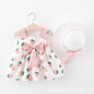 مجموعة اروين arwen&ajh group Girls' Dress 2024 Summer New Korean Style Floral Summer Dress Baby Styline Cotton Dress For Hat