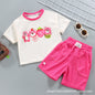 مجموعة اروين arwen&ajh group  2024 New Children's Clothing Summer Children's Suit Casual Loose Clothes Boys And Girls Waffle Short Sleeve Summer Wholesale