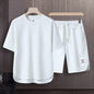 مجموعة اروين التجارية ARWEN&AJH GROUP  2024 European New Arrival All-match Summer Men's Short-sleeved T-shirt High Street Couple Clothing Teenager Shorts Sports Suit Men's Wear