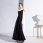 arwen&ajh مجموعة أروين التجارية 2024 Black Evening Dress Women's 2024 Summer New Arrival One-Shoulder Socialite Elegant Banquet Dress Slim Long Daily Dress