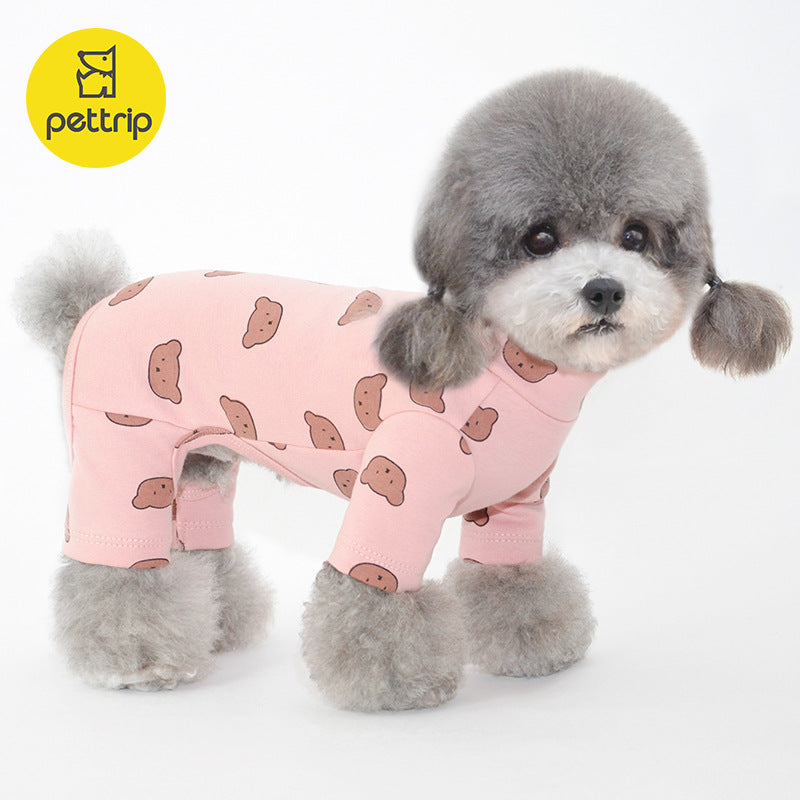 مجموعة أروين التجارية ARWEN & AJH GROUP Autumn And Winter New Dog  Pet Clothes Puppy Clothes Four-legged Clothes Bottoming Clothes Teddy Clothes Cat Clothes