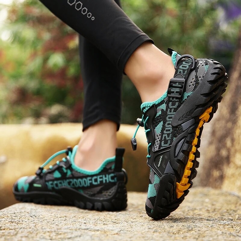 2023 Summer Men Women Trekking Hiking Shoes Summer Mesh Breathable Men Sneakers Outdoor Trail Climbing Sports Shoes Size 36-47