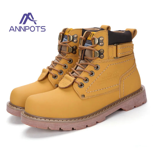 Women High Quality Classic Boots Casual Motorcycle Footwear Warm Wear-resistant Outdoor Work Safety Boots Men Comforts Shoes