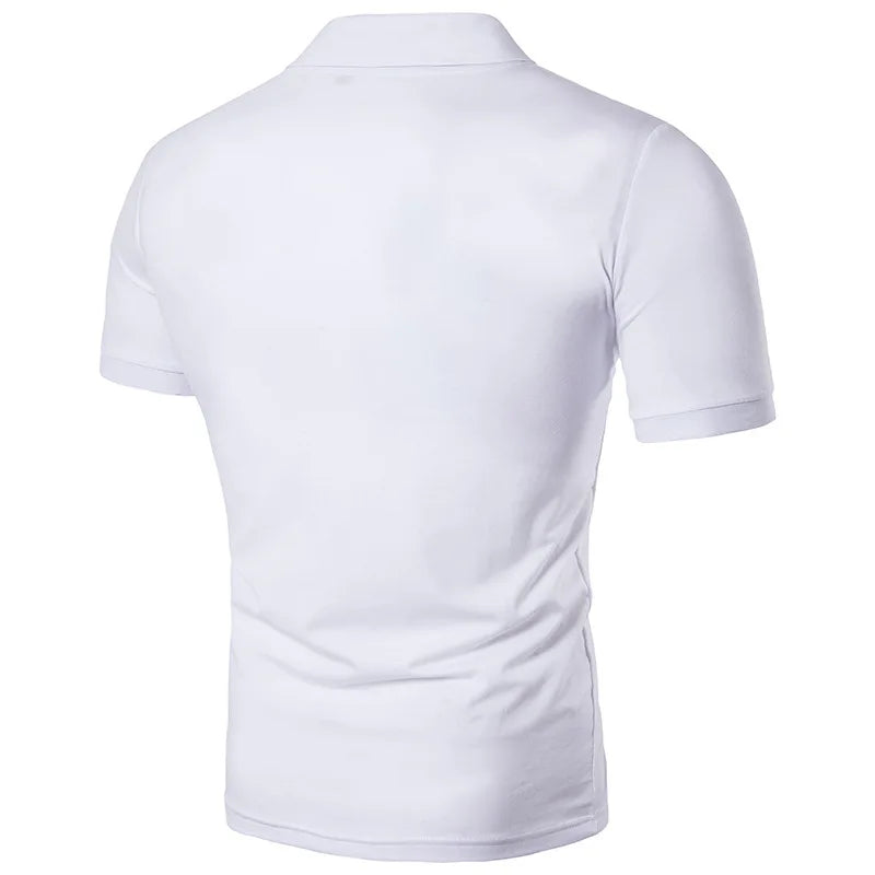 HDDHDHH Brand Printing Polo Shirt Casual Solid Color T-shirt Men's Breathable Golf Tee