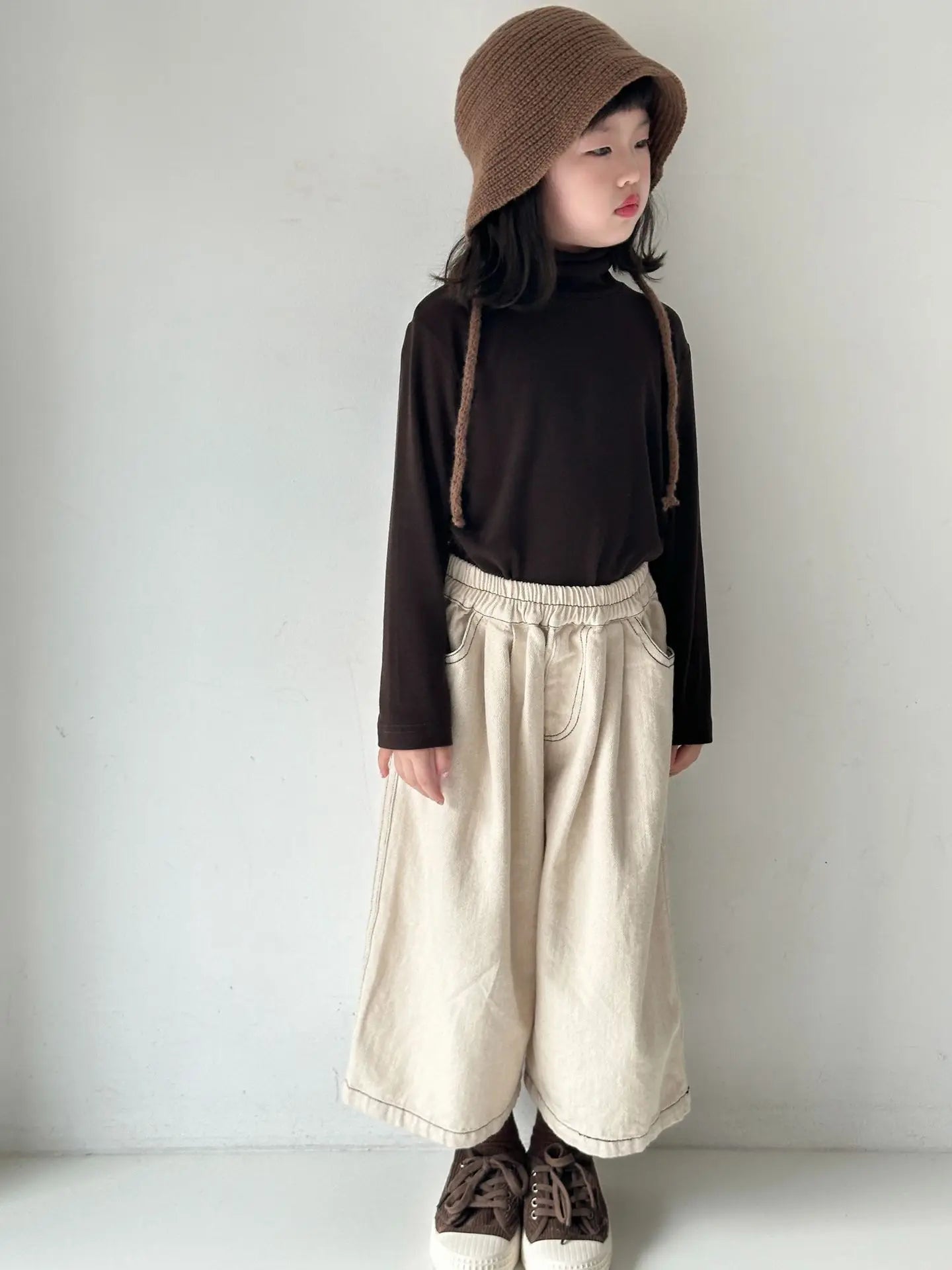 2024 Spring/Autumn Korean Children's Clothing New Retro Wide Jacket for Unisex Boys and Girls  Casual Loose Pants