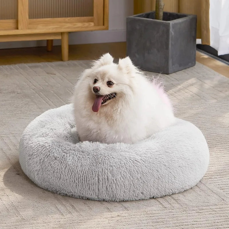 Orthopedic Dog Bed Comfortable Donut Cuddler Round Dog Bed Ultra Soft Washable Dog and Cat Cushion Bed (20''/23''/30'')