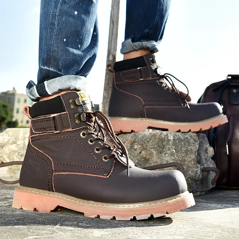 Women High Quality Classic Boots Casual Motorcycle Footwear Warm Wear-resistant Outdoor Work Safety Boots Men Comforts Shoes