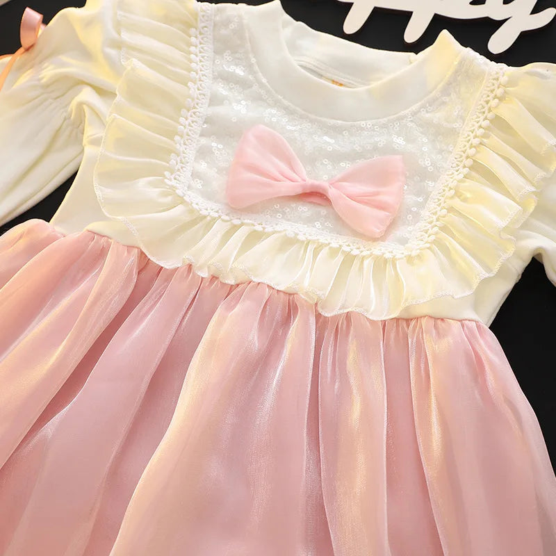 Girls Dresses Spring Summer 2024 Children Princess Dress For Baby Party Clothes Kids Birthday Costume Toddler Dress 1 To 6 Years