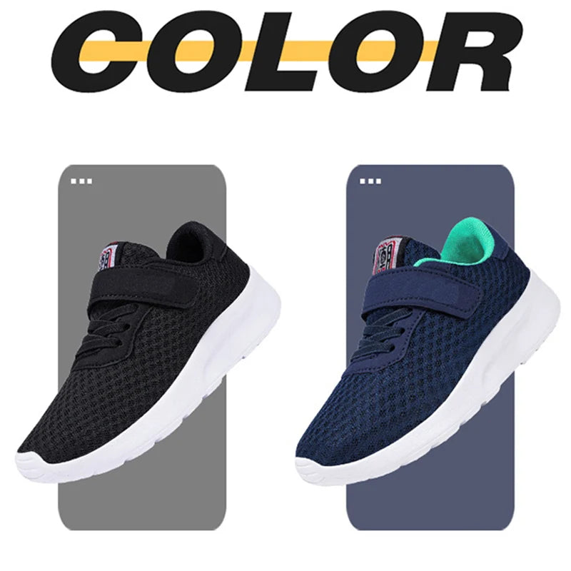 Sport Kids Breathable Sneakers Boys Sport Running Shoes Comfortable Children Girls Leisure Trainers School Mesh Walking Footwear