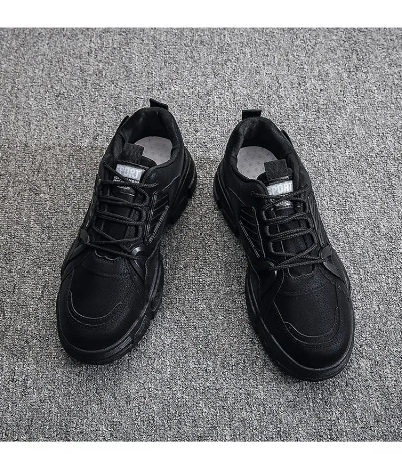 Men's Platform Sneakers Non-slip Work Shoes Fashion Comfort Ankle Boots for Men Winter Lace-up  Tactical Military Combat Boots44