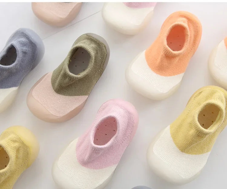 Baby Newborn Shoes Fashion Baby Socks Shoes Toddler First Walkers Boy Girl Toddler Shoes Anti-Slip Soft Rubber Shoe