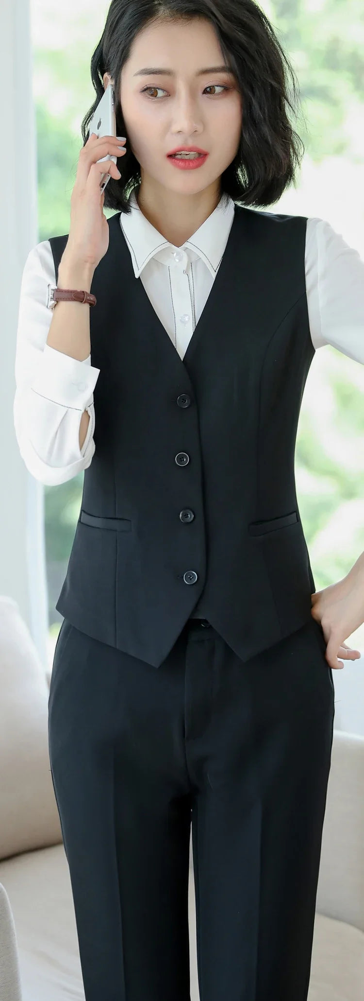 Spring Black Gray Blazer Set for Women Uniform Lady Work Outfit with Skirt Office Suits Female Formal Elegant 2 PCS