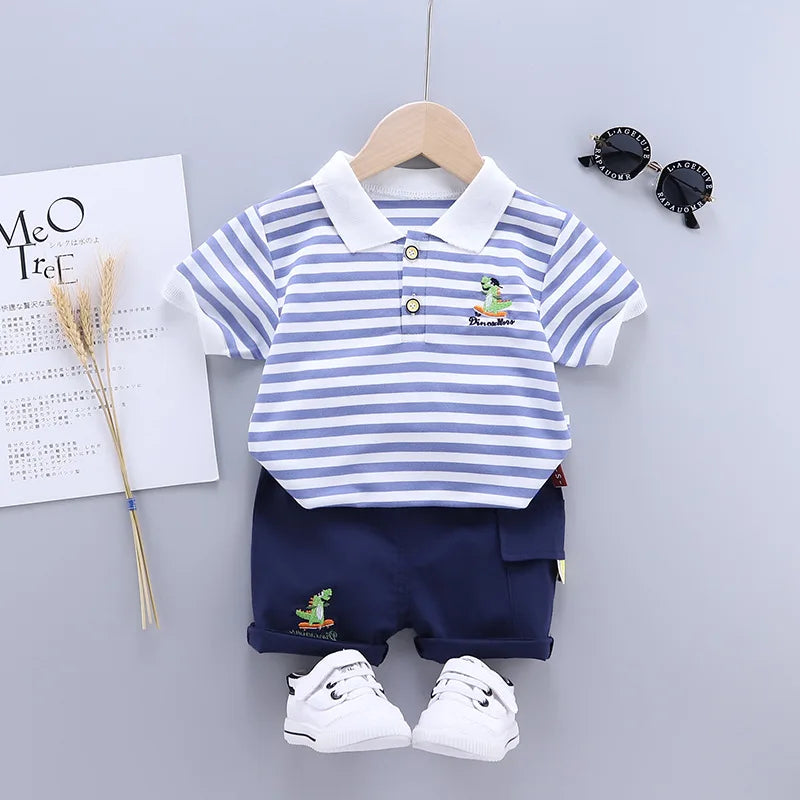 Baby Clothes Sets Summer Clothing Suits Boys Clothes Newborn 2pcs Tops + Pants Sets Boy Outfits 1 2 3 4 Years Kids Clothes Set