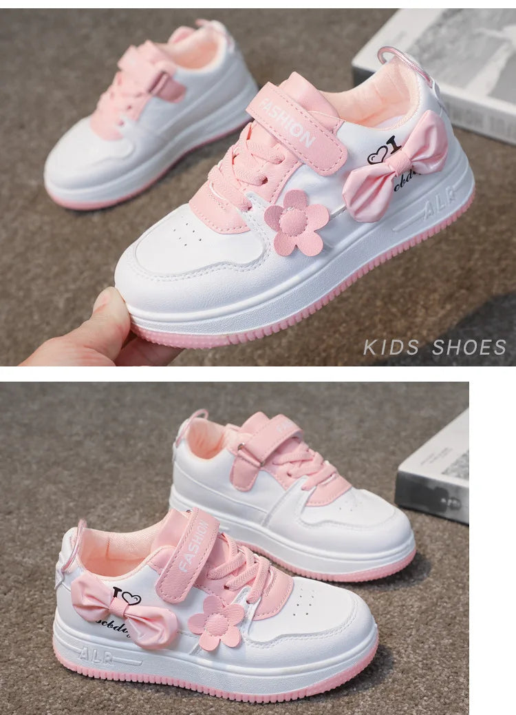 Girls' Sports Shoes 2024 Spring/summer New CUHK Children Students Children's Casual Skates Girls Running Shoes