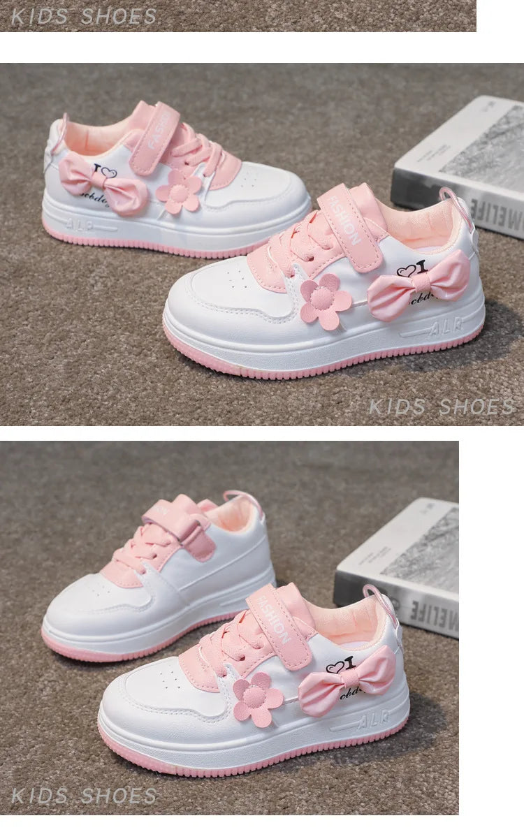 Girls' Sports Shoes 2024 Spring/summer New CUHK Children Students Children's Casual Skates Girls Running Shoes