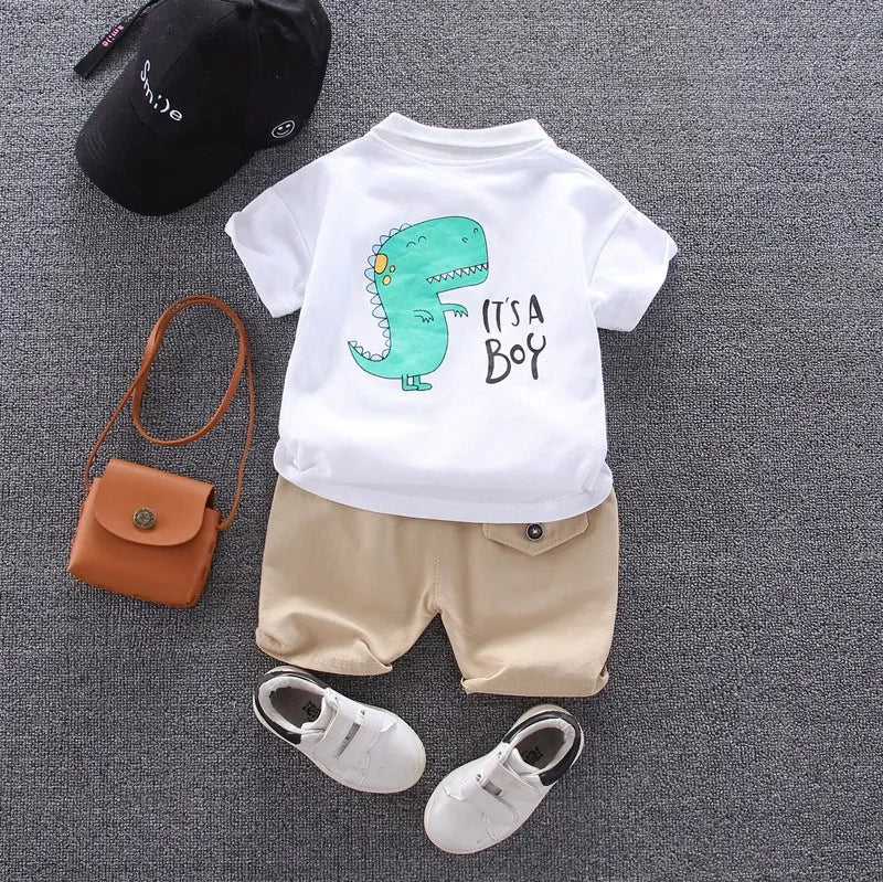 Baby Boy Clothes Summer Children Clothing Polo Shirt Sets Boys Short Toddler Sleeve T-shirt Kids Sports Suit 2pcs Cotton 1-5y