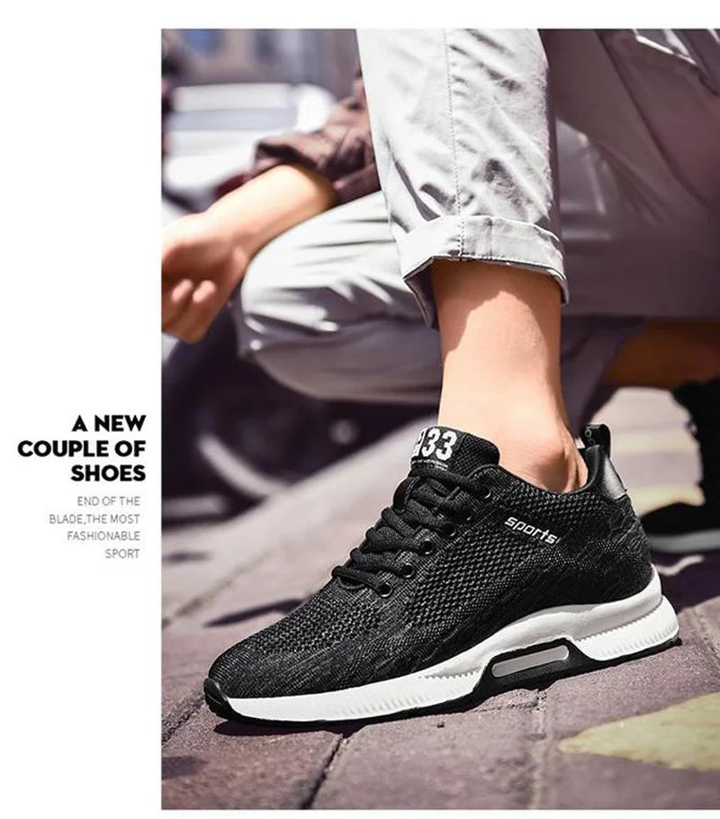 Men Sneakers Elevator Shoes Hidden Heels Breathable Heightening Shoes For Men Increase Insole 6CM Sports Casual Height Shoes 48