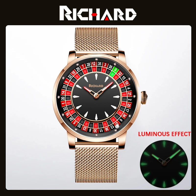 Richard Sapphire Glass NH35 Jacob & Co Betting Market Mens Mechanical Watches Watch Men Top Brands Luxury Wheel Turning  Watches