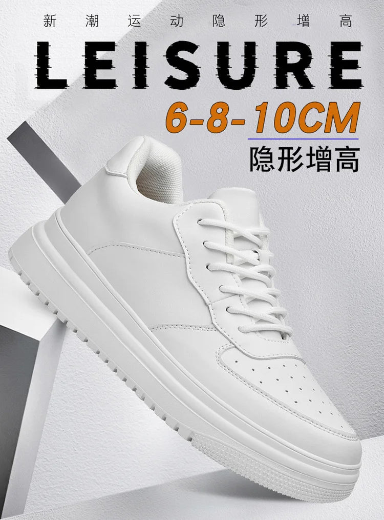 New Elevator Shoes Men Sneakers Summer Hidden Heels Heightening Shoes For Male Wedges Insole 6CM 8CM 10CM Casual Height Shoes