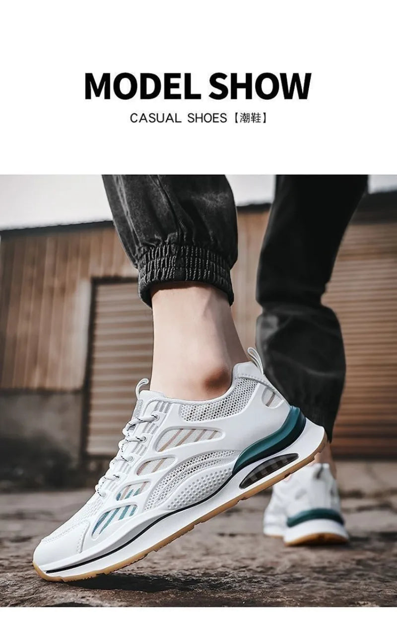 Latest Fashion Men's Sports Shoes Light Wear resistant Anti slip Running Shoes Casual White Shoes for Men zapatillas de hombre44