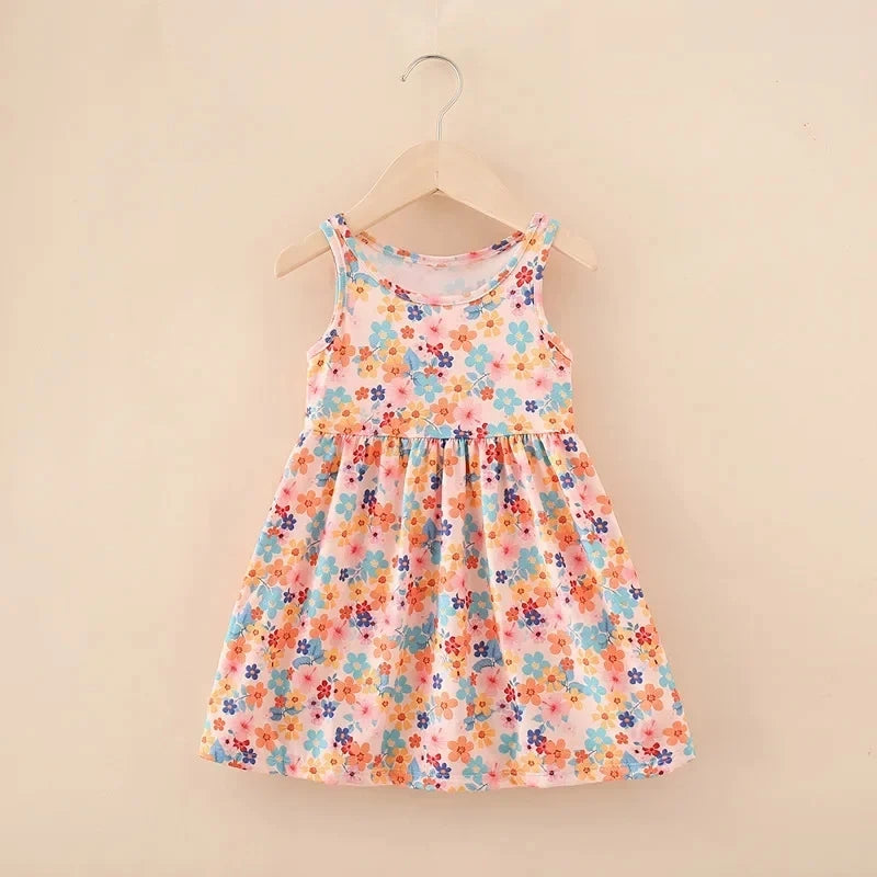 Cute Summer Children Clothing Girl Dresses Kids Dresses Clothes for Girls Party Princess Fashion Outfit Cartoon Beach Dress