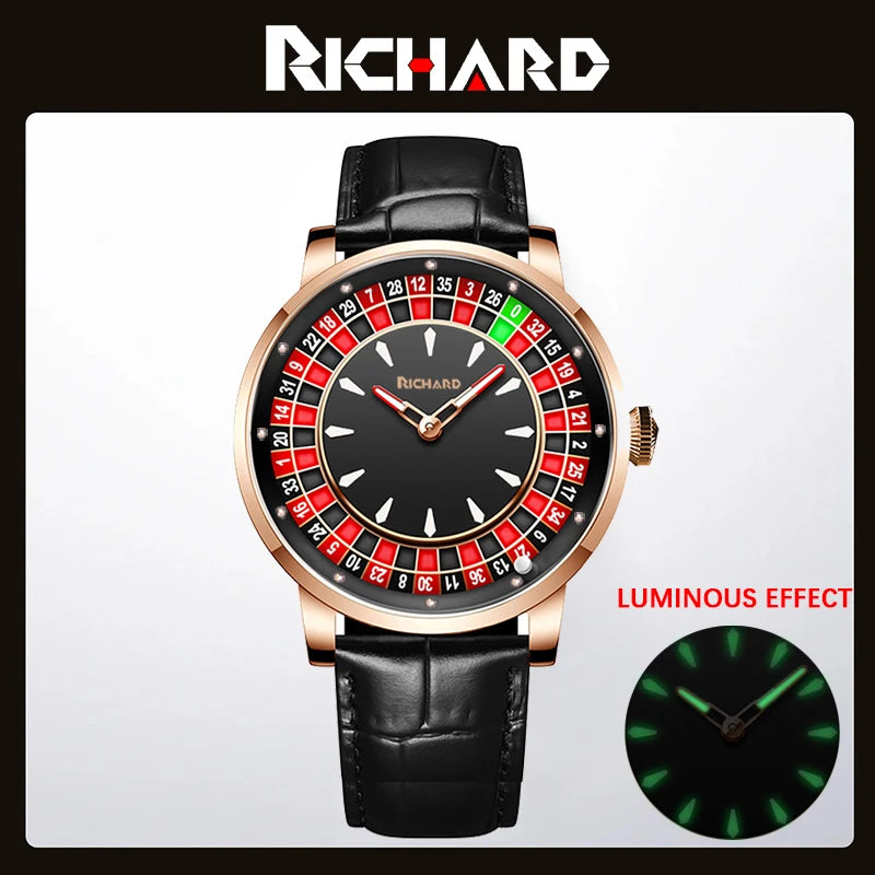 Richard Sapphire Glass NH35 Jacob & Co Betting Market Mens Mechanical Watches Watch Men Top Brands Luxury Wheel Turning  Watches