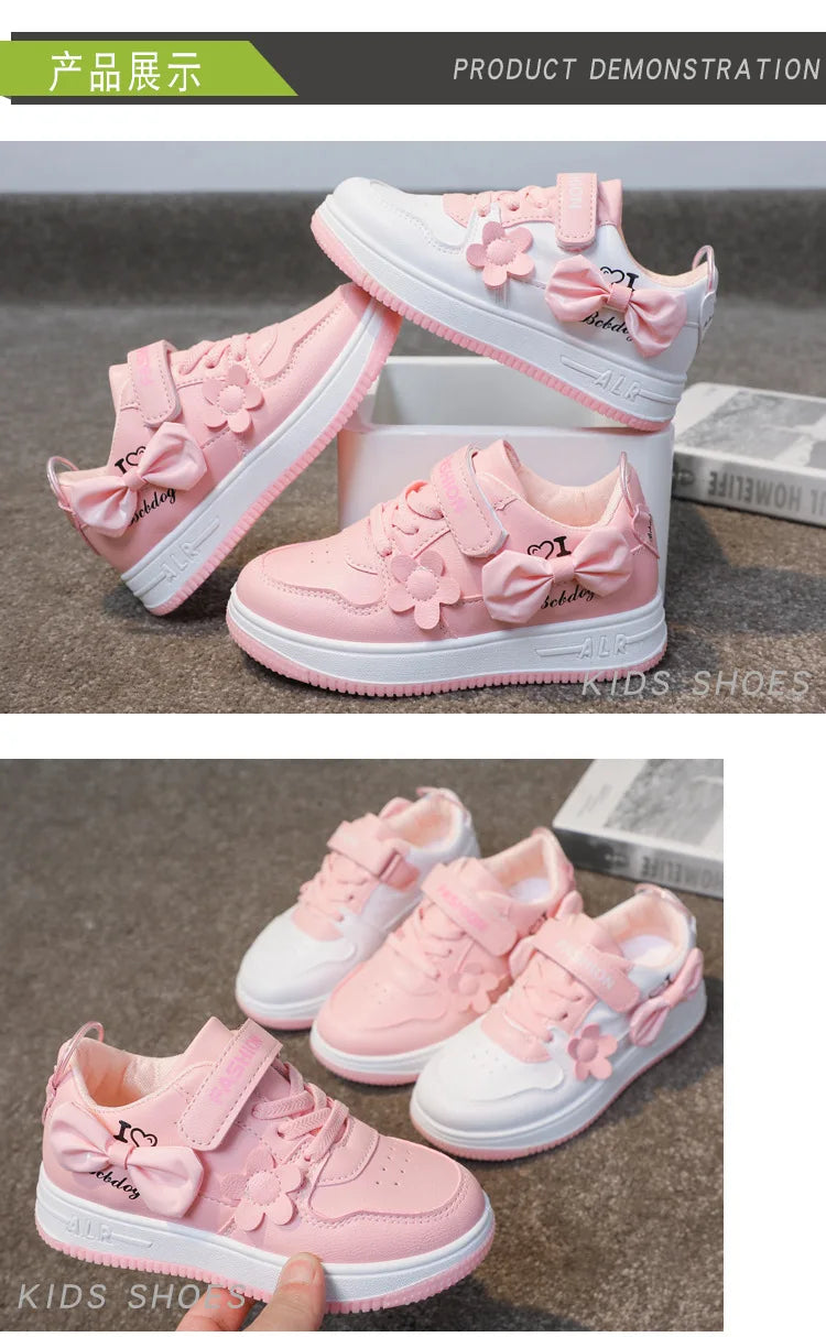 Girls' Sports Shoes 2024 Spring/summer New CUHK Children Students Children's Casual Skates Girls Running Shoes