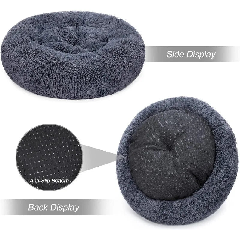 Orthopedic Dog Bed Comfortable Donut Cuddler Round Dog Bed Ultra Soft Washable Dog and Cat Cushion Bed (20''/23''/30'')