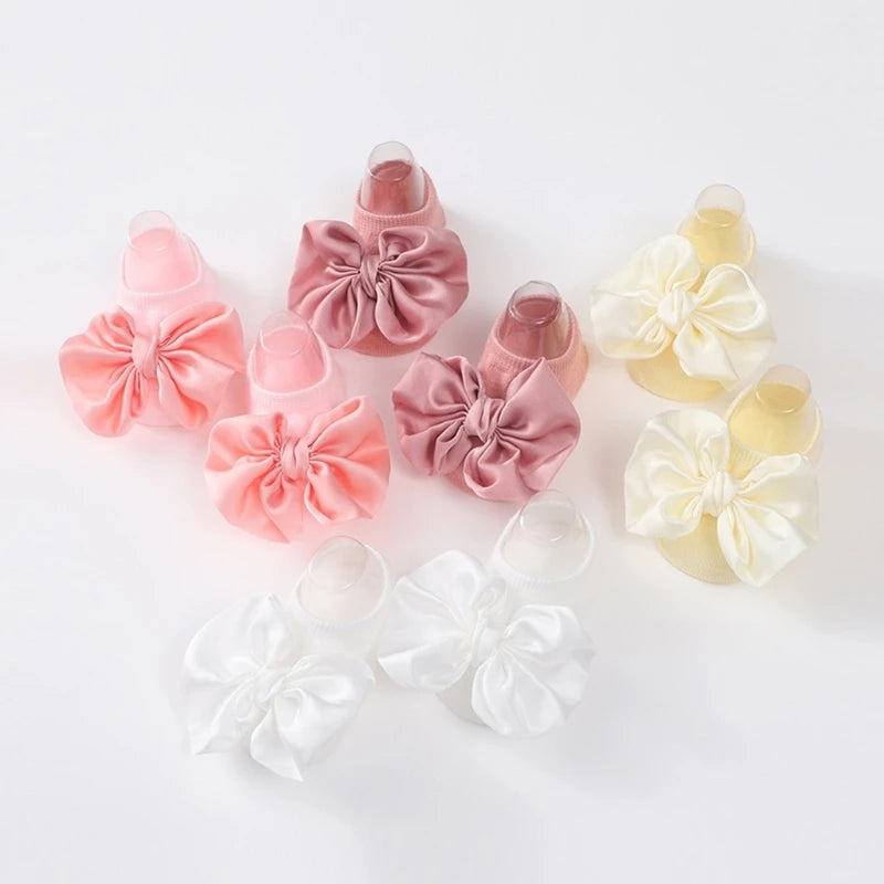 New Baby Sweet Girl Princess Headbands Socks Set Lace Flower Newborn Baby Headbands  Bow Elasitc Hair Bands Hair Accessories