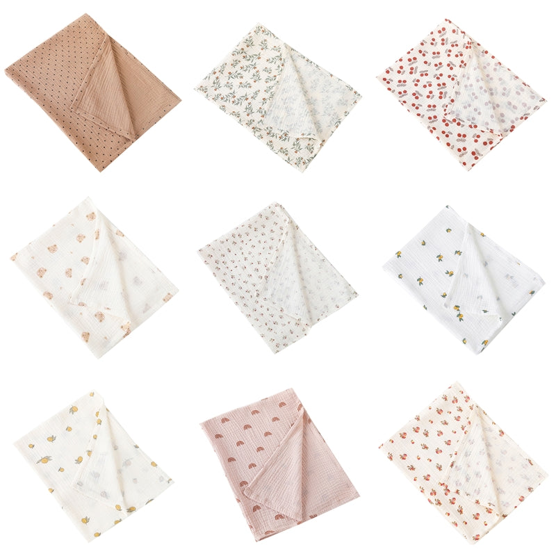 Cotton Gauze Muslin Baby Blanket Super Soft Newborn  Quick Dry Boy Girl Kids Bath Towel Baby Stroller Blanket Cover