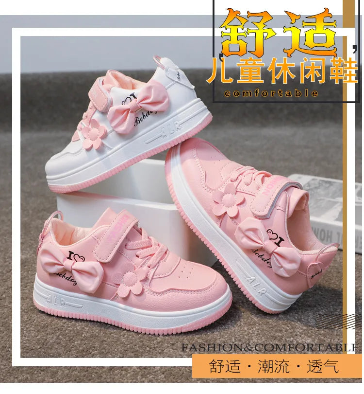 Girls' Sports Shoes 2024 Spring/summer New CUHK Children Students Children's Casual Skates Girls Running Shoes