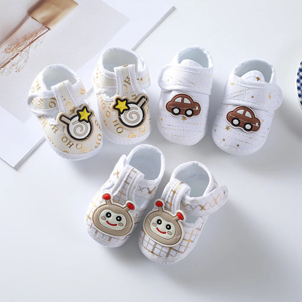 Baby Girl Shoes First Walkers Lace Floral Newborn Baby Shoes Princess Infant Toddler Baby Shoes for Boys Flats Soft Prewalkers