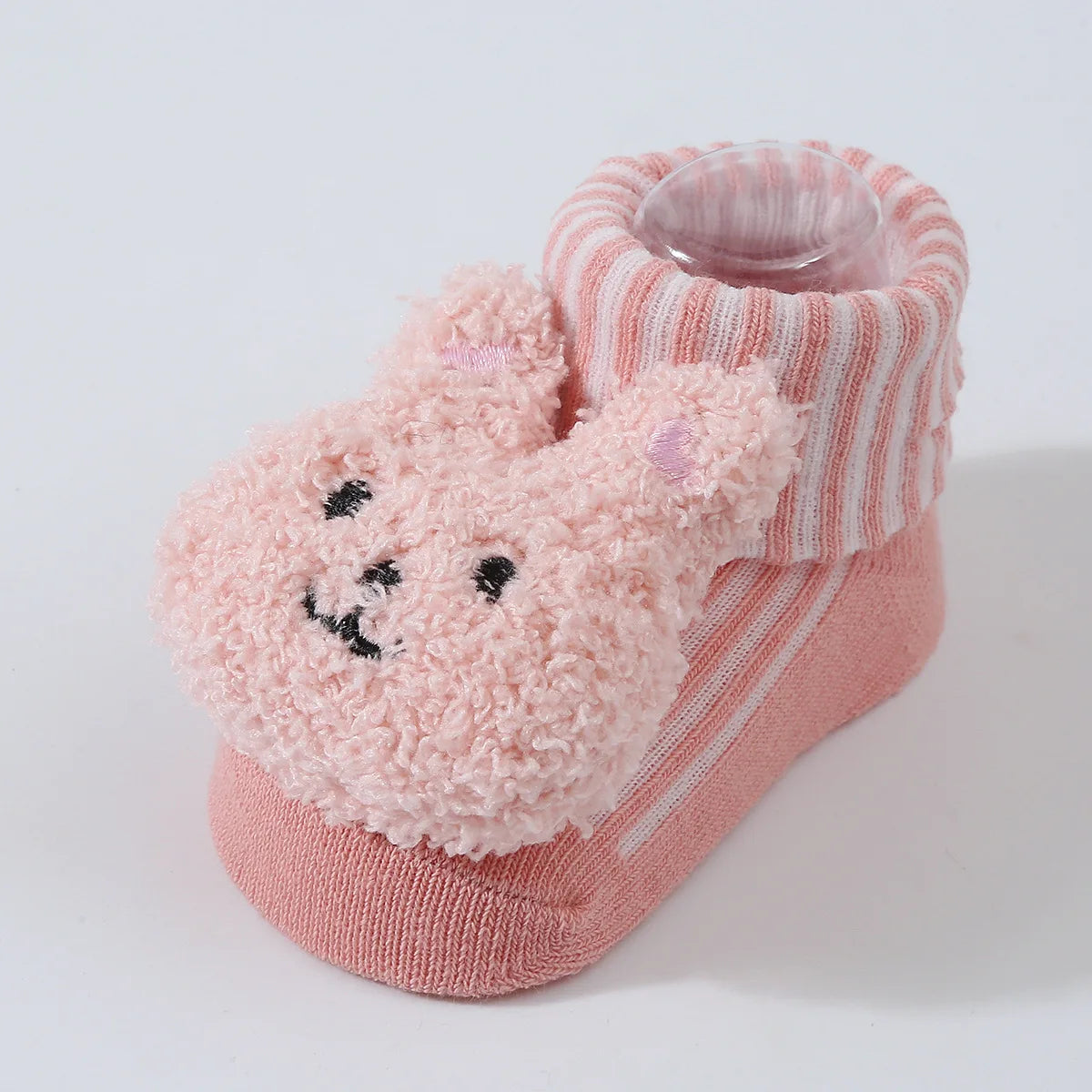 Cute Cartoon Doll Newborn Socks Spring New Baby Soft Solid Prewalker Knitted Sock For Girls Boys Infant Knitting Floor Socks