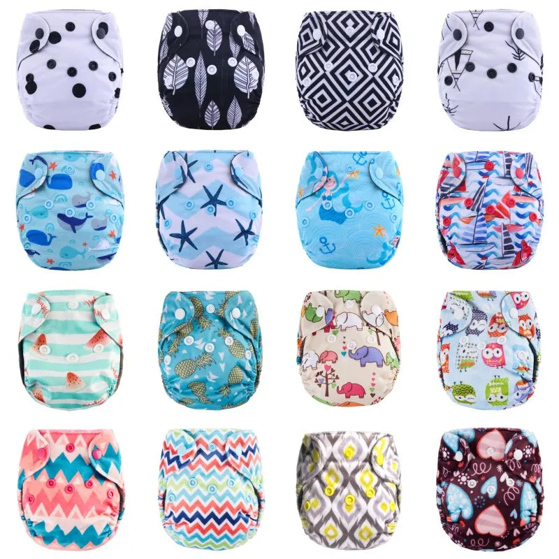 Thank u Mom Newborn Cloth Diaper NB Size Ecological Pocket Diapers for Baby Washable Reusable Nappies Bamboo Charcoal Lining