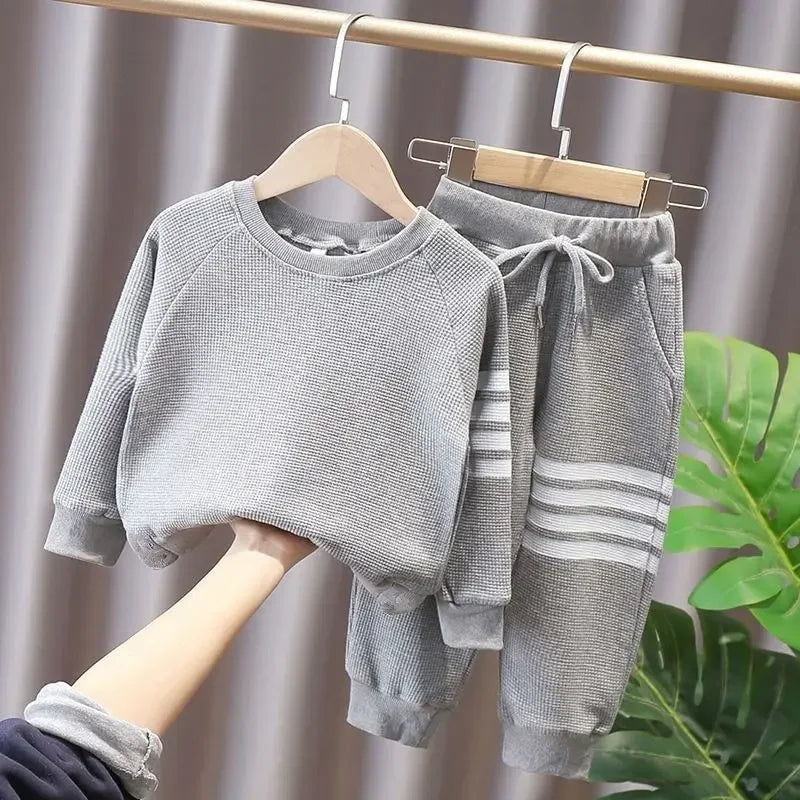 Autumn Girls' Clothes New Suit Children's Autumn Sports Two-piece New Suit Little Girl Baby Casual Sweater Suit Girl Outfit Set