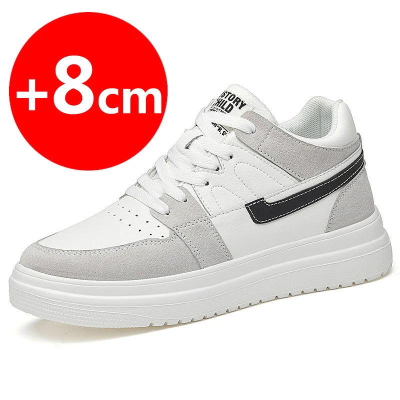 2023 Men Elevator Shoes heightening sneakers for men 6cm 8cm breathable height increased shoes for man sports shoes