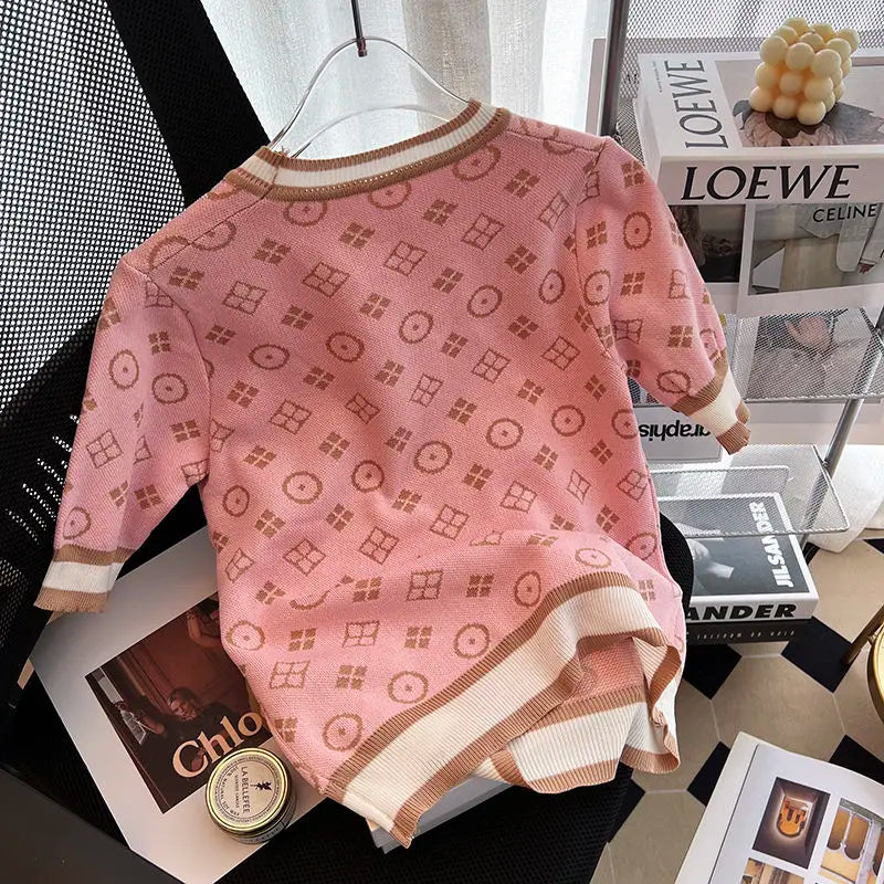 New 2024 Summer Women Short Sleeve Fashion Knit Glitter Stones Tshirt Femme Vintage Luxury Designer Slim Leisure T-Shirt Tops