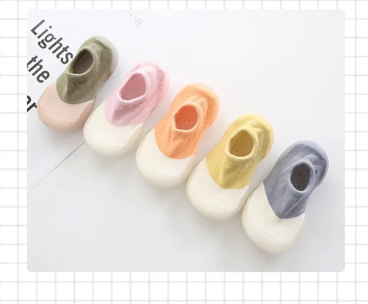 Baby Newborn Shoes Fashion Baby Socks Shoes Toddler First Walkers Boy Girl Toddler Shoes Anti-Slip Soft Rubber Shoe