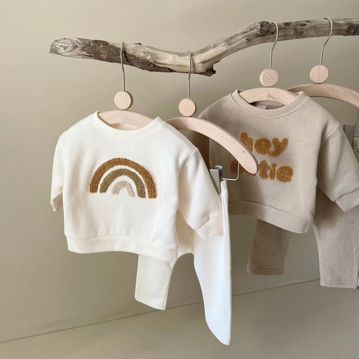 2023 South Korea Two Piece Casual Autumn Infant Set Boys and Girls Casual Long Sleeve Top+Loose Pants Newborn Baby Clothing Set