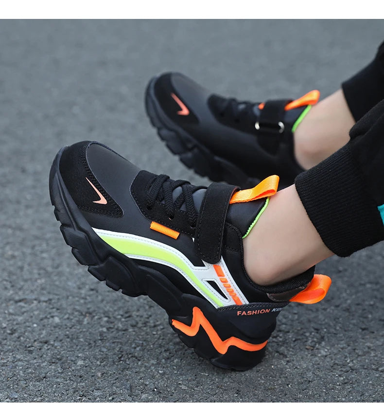 Kids Casual Boys Shoes Soft Sole Kids Shoes Non-slip Sneakers Shoes Outdoor Student's Children Pink Girls Sport Walking Footwear