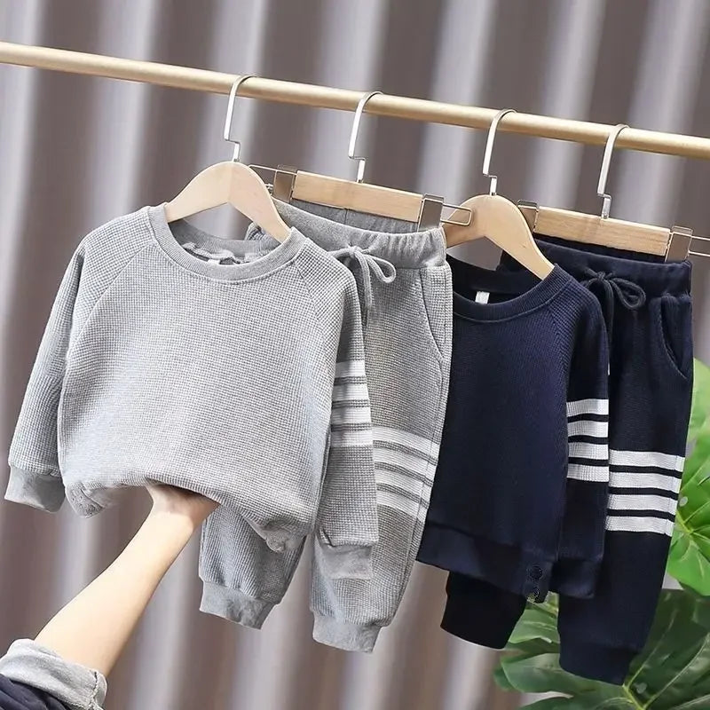 Autumn Girls' Clothes New Suit Children's Autumn Sports Two-piece New Suit Little Girl Baby Casual Sweater Suit Girl Outfit Set