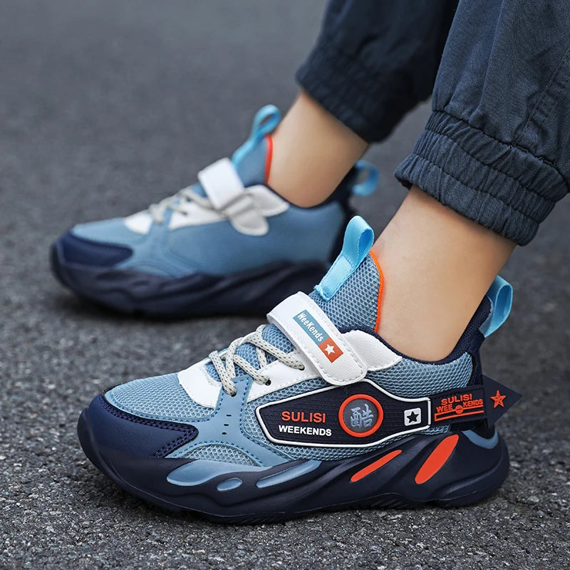 Fashion Boys' Shoes Breathable Mesh Children's Summer Casual Shoes Outdoor Non-slip Kids   Lightweight Sneakers Size 28-39